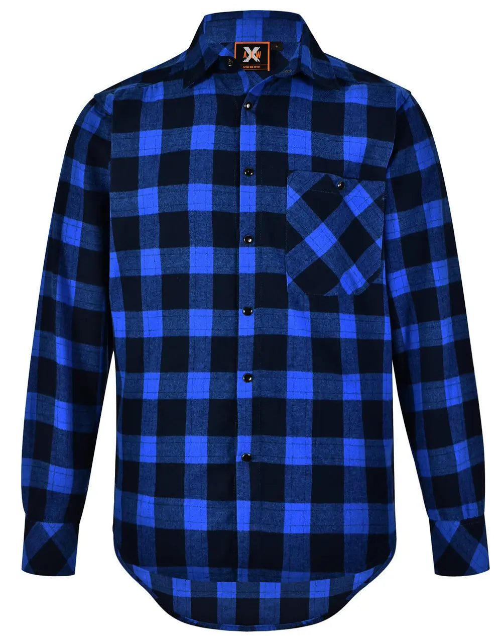 Winning Spirit Unisex Classic Flannel Plaid Shirt WT11 Winning Spirit